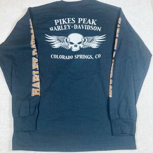 Harley Davidson Motorcycle T-Shirt Medium Pikes Peak Colorado Springs NWT Skull